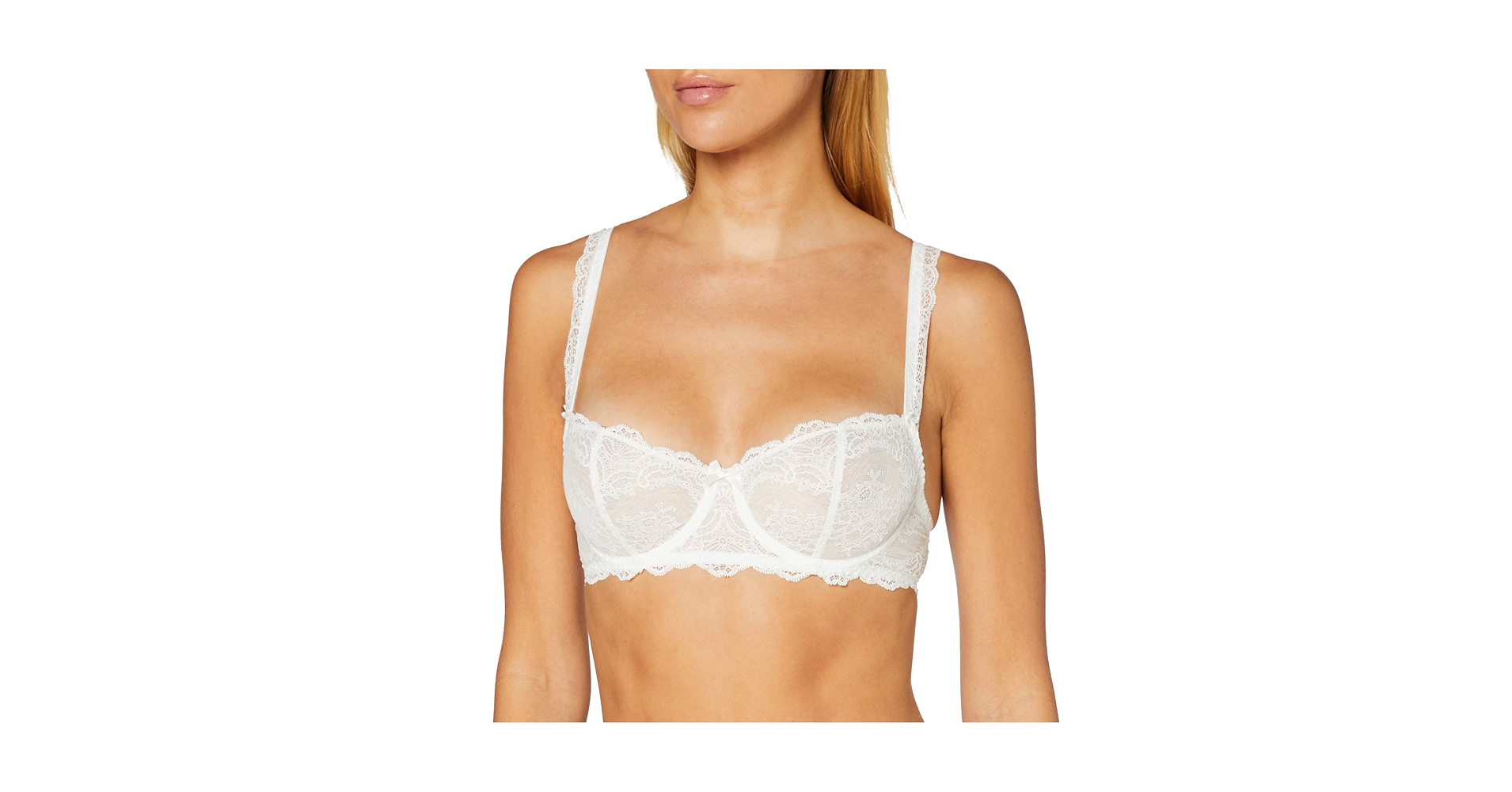 AUBADEオーバドゥDANSE DES SENS 75B/3 Aubade Women's Danse des Sens Half Cup Bra, White, 32B at